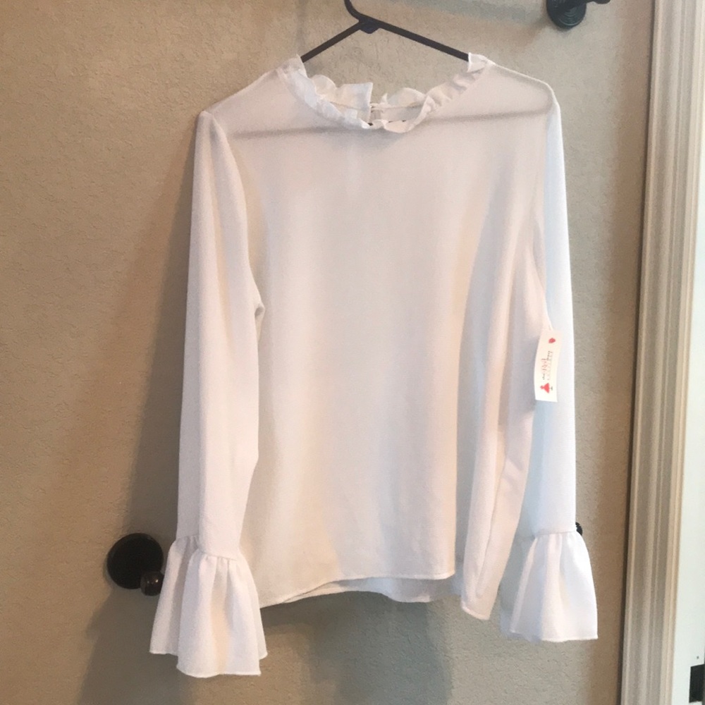 Long bell sleeved blouse